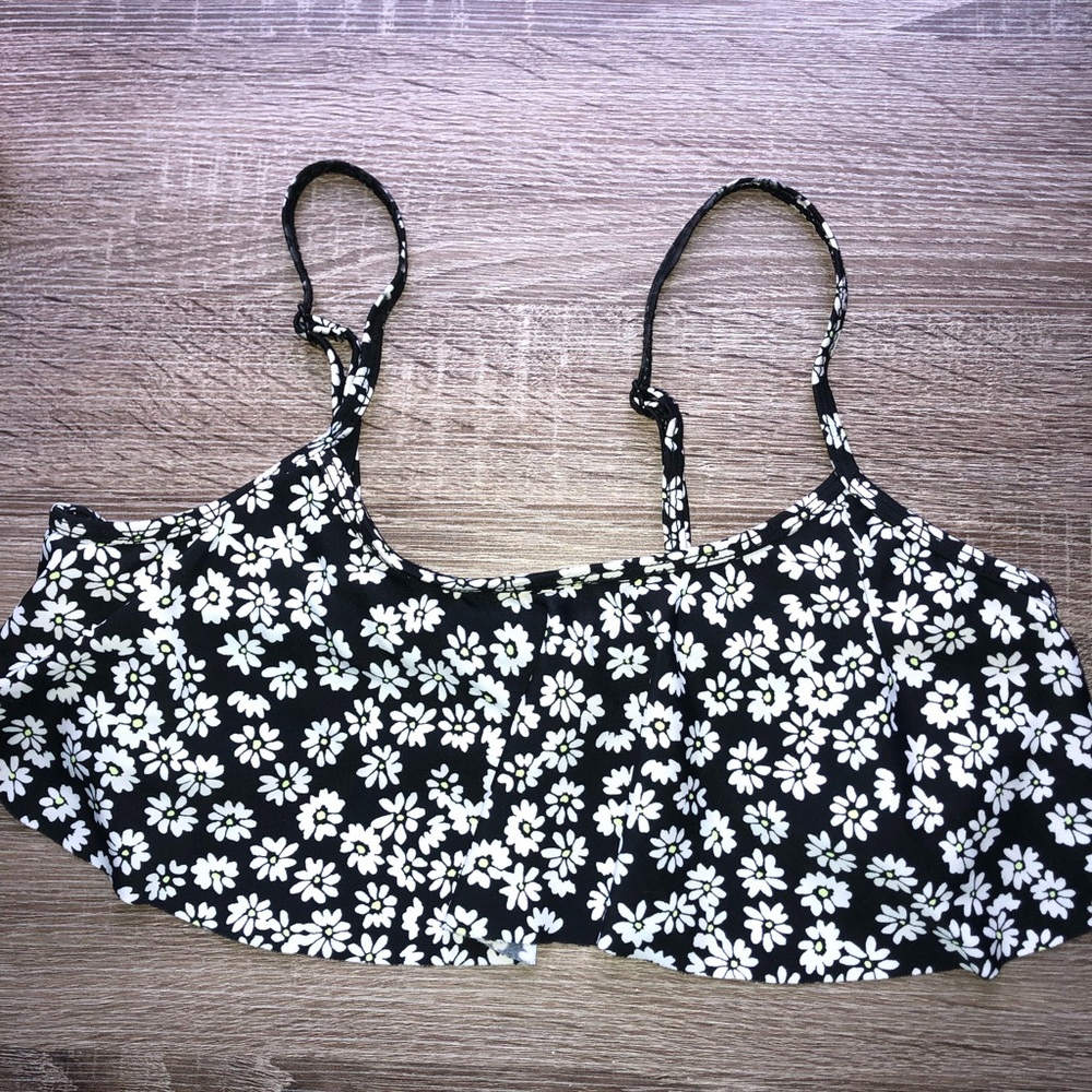 Floral bikini top